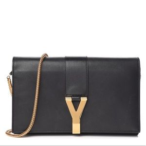 SAINT LAURENT YSL Y Ligne Chain Wallet Clutch